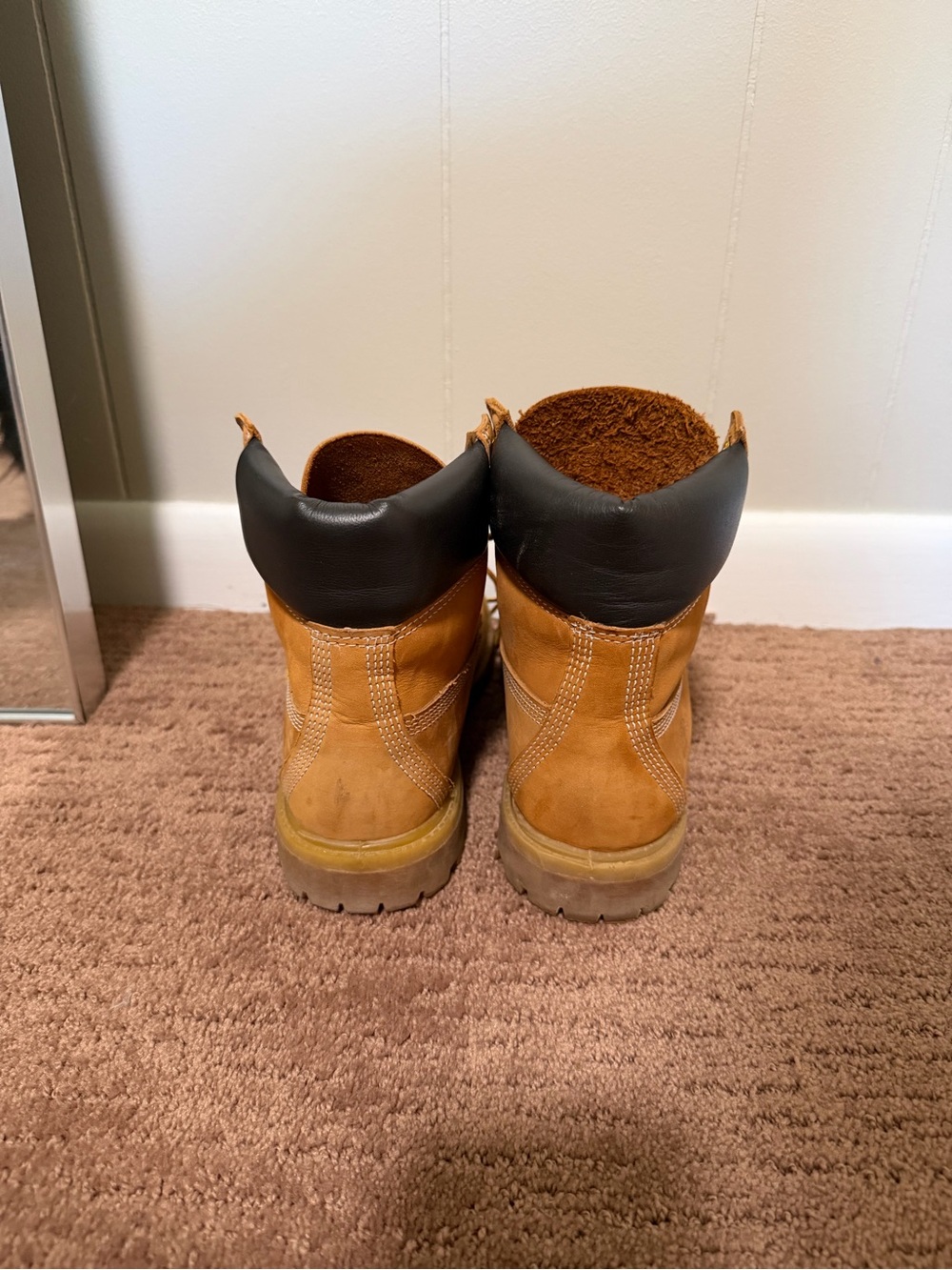 Timberland Wheat Brown Women's Combat Boots - Picture 3 of 7